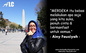 MERDEKA itu bebas melakukan apa saja yang kita suka, penuh cinta & bermanfaat untuk semua.