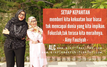SETIAP KEPAHITAN memberi kita kekuatan luar biasa tuk mencapai dunia yang kita impikan. Fokuslah, tak terasa kita meraihnya.