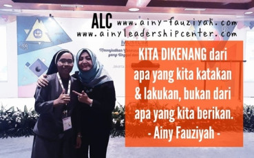KITA DIKENANG dari apa yang kita katakan & lakukan, bukan dari apa yang kita berikan.
