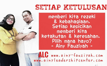 SETIAP KETULUSAN memberi kita rezeki & kebahagiaan. Setiap kepicikan memberi kita ketakutan & keresahan. Pilih mana hayo